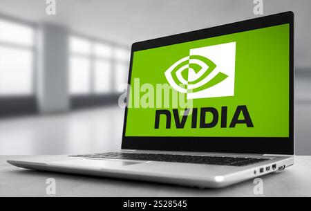 Nvidia company logo Stock Photo