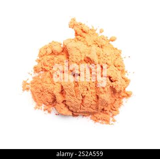 Pile of color powder pigment isolated on white background Stock Photo ...