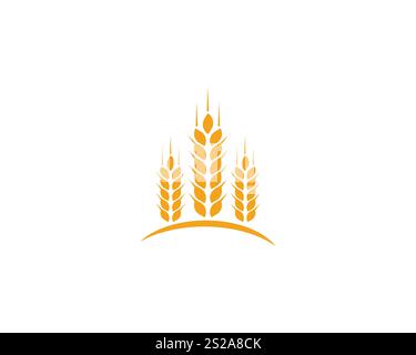 wheat Logo Template vector icon design Stock Photo