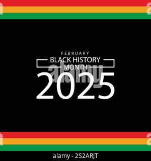 Celebrating Black History Month 2025 Stock Vector