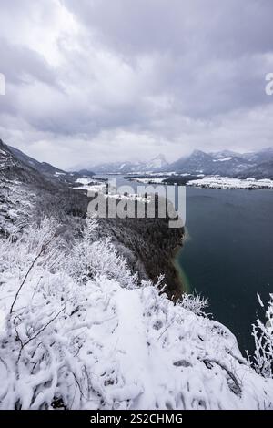 Winterwanderung von St. Gilgen über Fürberg entlang der See-Promenade ...