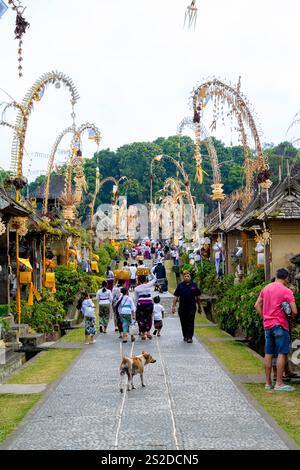 Bali, Indonesia - October 22, 2024:Penglipuran Village in Bali, Indonesia old village The cleanest village in the world. Stock Photo