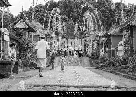 Bali, Indonesia - October 22, 2024:Penglipuran Village in Bali, Indonesia old village The cleanest village in the world. Stock Photo