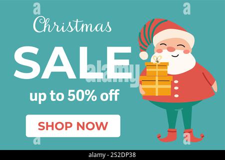 Cute xmas seamless pattern with omela branch. Simplicity design. Stock Vector