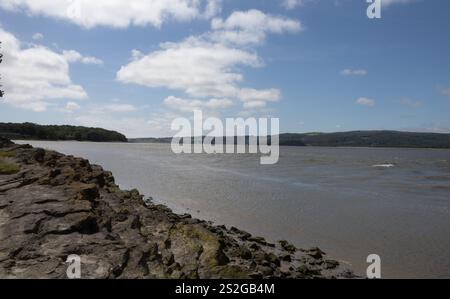 The River Kent Estuary at Arnside Westmorland and Furness England Stock Photo