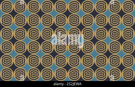 Abstract seamless pattern with geometric ornament. Repeating background. Fabric design. Stock Vector
