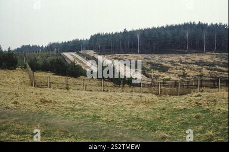 Border fortifications and death strip between east and west Germany ...