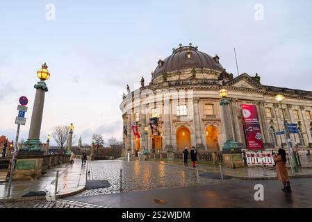 Bode Museum, mixed art collection of sculptures, paintings, Byzantine art and coins in Museum Island complex in Berlin, Germany on 3 January 2025 Stock Photo