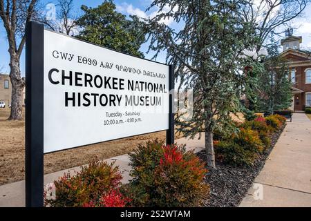 Tahlequah, Oklahoma - The Cherokee National History Museum. The museum highlights Sequoyah, who ...