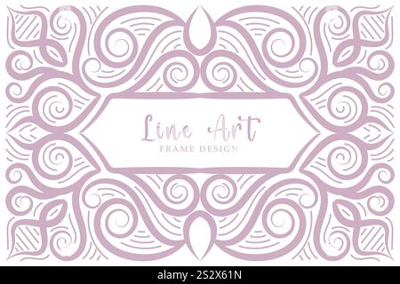 Ornamental Border Design, suitable for greeting cards, certificates borders, frames and invitations. Stock Vector