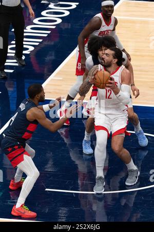 Houston Rockets Center Steven Adams (12) Shoots Against Memphis