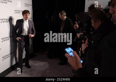 New York, United States. 07th Jan, 2025. Ethan Slater arrives on the red carpet for the National Board of Review Gala 2025 at Cipriani 42nd Street in New York City on Tuesday, January 7, 2025. Photo by Derek French/UPI Credit: UPI/Alamy Live News Stock Photo