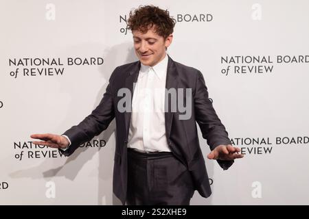 New York, United States. 07th Jan, 2025. Ethan Slater arrives on the red carpet for the National Board of Review Gala 2025 at Cipriani 42nd Street in New York City on Tuesday, January 7, 2025. Photo by Derek French/UPI Credit: UPI/Alamy Live News Stock Photo