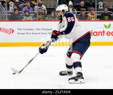 Marchenko 86 Columbus Blue Jackets' Kirill Marchenko plays against the Anaheim Ducks ...