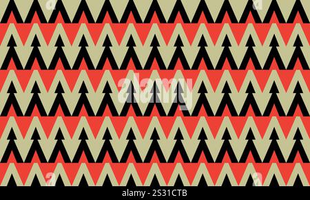 Seamless Abstract  Black Red Brown Paper Background Vector Pattern Stock Vector