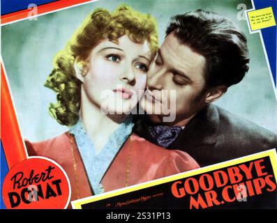 GOODBYE MR CHIPS1939 GREER GARSON, ROBERT DONAT     Date: 1939 Stock Photo