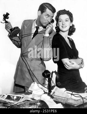 HIS GIRL FRIDAY CARY GRANT, ROSALIND RUSSELL     Date: 1940 Stock Photo