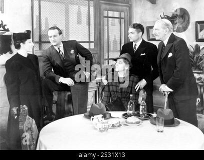 REBECCA JUDITH ANDERSON, GEORGE SANDERS, JOAN FONTAINE, LAURENCE OLIVIER, C. AUBREY SMITH     Date: 1940 Stock Photo