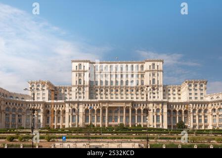 Bucharest, Romania. September 29th 2023  Romania Palace of Parliament, known as the House of the Republic, seat of the Parliament of Romania. Stock Photo