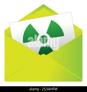Graphic sign and colorful envelope Stock Vector