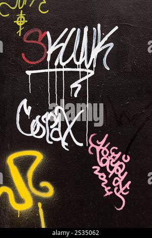 Back Alley art in the Gastown district of Vancouver Canada Stock Photo