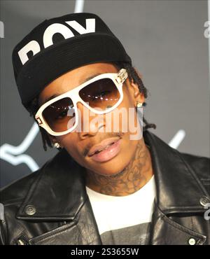 NEW YORK, NY - AUGUST 25:  Wiz Khalifa attends the 2013 MTV Video Music Awards at the Barclays Center on August 25, 2013 in the Brooklyn borough of Ne Stock Photo