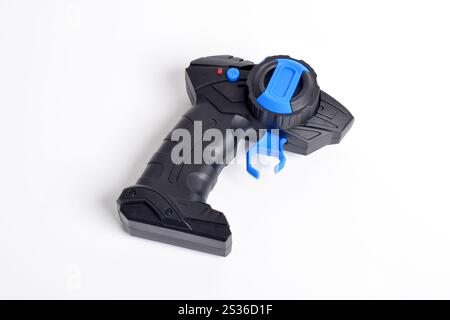 RC Radio Remote Control. Remote control for an RC car isolated on a white background Stock Photo