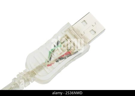 USB cable, symbolic photo for networking, data transfer and Internet Austria Stock Photo