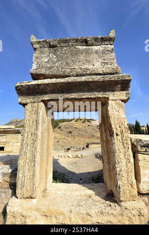 Ruined city of Hierapolis in Turkey Stock Photo