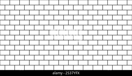 Background illustration line stroke brick unique design with blank background Stock Vector