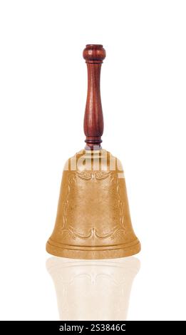 School bell isolated on white background. School bell isolated Stock Photo