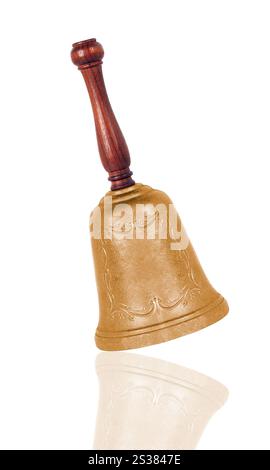School bell isolated on white background. School bell isolated Stock Photo