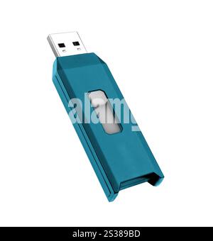 Flash drive isolated on white. Flash drive Stock Photo