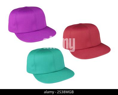 working peaked cap isolated on white. working peaked cap isolated Stock Photo