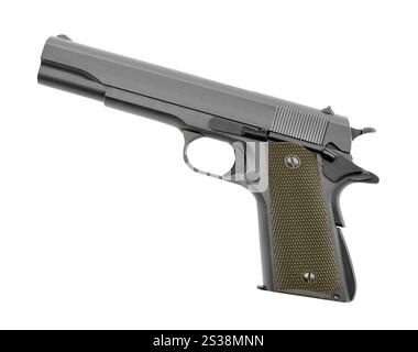 US Army handgun pistol isolated on a white background Stock Photo - Alamy