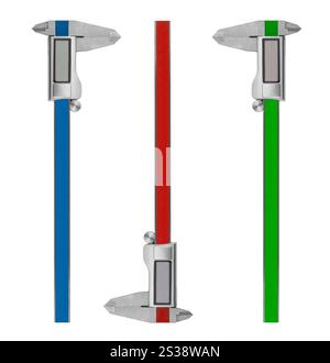 Digital Calipers isolated on white background. Digital Calipers isolated Stock Photo