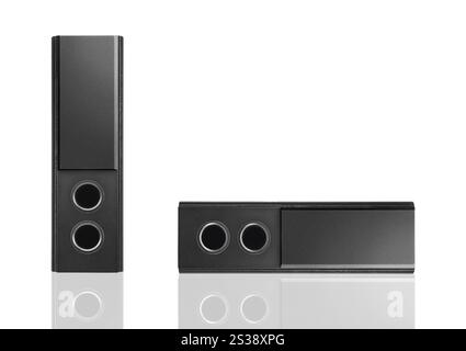 musical columns isolated on a white. musical columns isolated Stock Photo