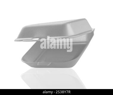 Styrofoam Container Empty Styrofoam container empty on white background. Styrofoam container ...