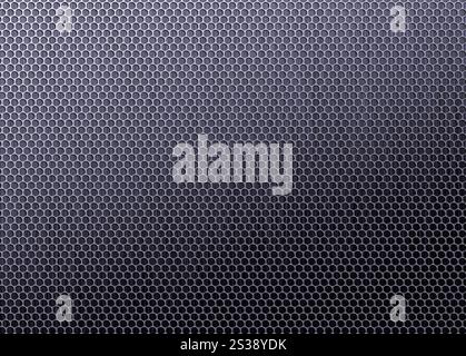 High-resolution image showcasing a seamless, industrial-style honeycomb pattern. Seamless metallic honeycomb pattern background Stock Photo
