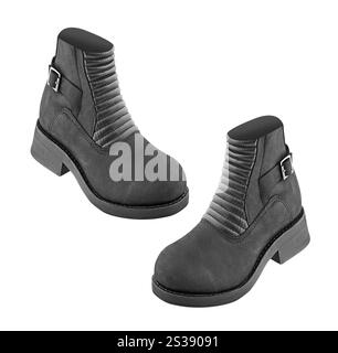 Men Brown Shoe Stock Photo