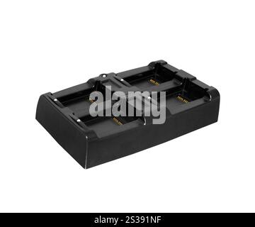 Multifunctional battery charger isolated on white background. Multifunctional battery charger Stock Photo
