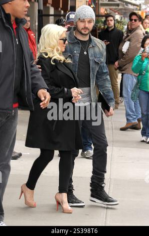 Christina Aguilera and fiance Matt Rutler spotted out in New York City