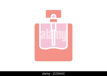 Perfume icon. solid icon style. icon related to party, valentine. valentine day elements vector illustration Stock Vector