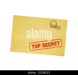 secret files isolated on white background. secret files Stock Photo