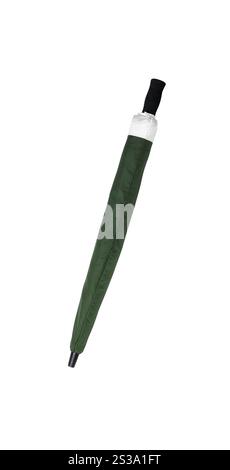 Folded umbrella isolated on white background Stock Photo