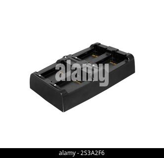 Multifunctional battery charger isolated on white background. Multifunctional battery charger Stock Photo