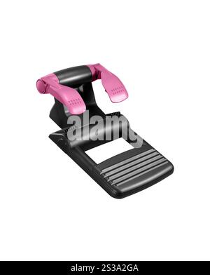 Computer steering pedals isolated on white background. Computer steering pedals isolated Stock Photo