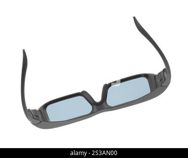 Grey glasses isolated on white background. Grey glasses isolated on white Stock Photo