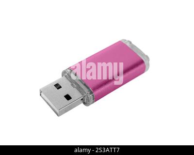 USB flash drive isolated on white background. USB flash drive. On a white background. Stock Photo