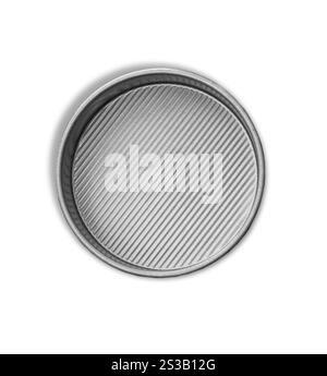 Cheesecake pan isolated on a white background. Cheesecake pan on white background Stock Photo